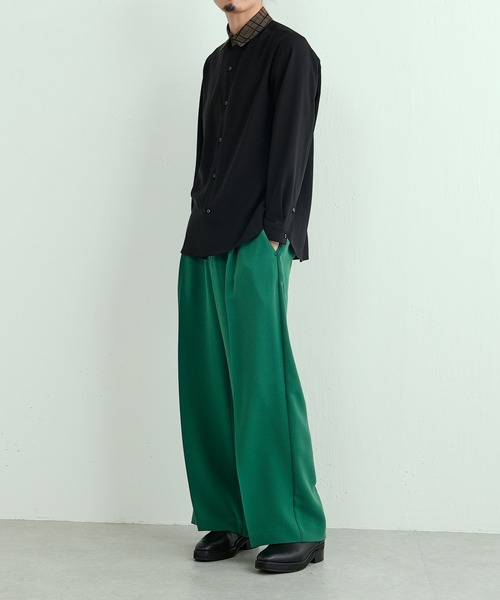 Lui's(ルイス)の「クレリックシャツ(シャツ/ブラウス・メンズ・グリーン/ホワイト/ブラック・SMALL/MEDIUM)」の10枚目の写真