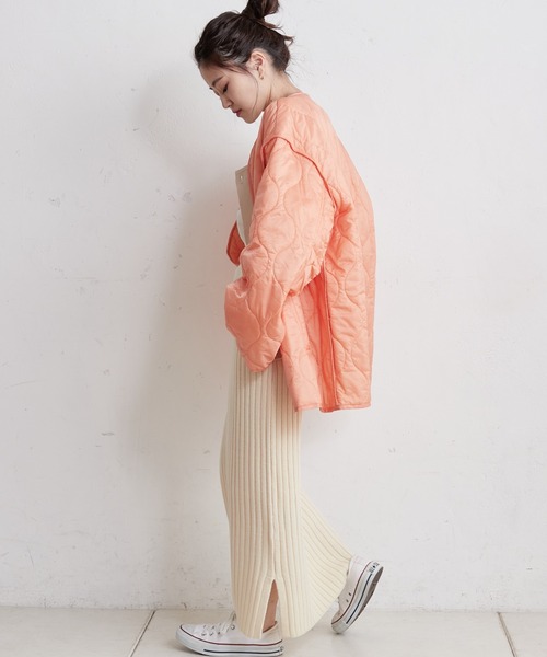 CIAOPANIC TYPY(チャオパニックティピー)の「▽ワイドリブIラインスカート(スカート・レディース・ブラック/オフホワイト/イエロー/バイオレット・ONE SIZE)」の10枚目の写真