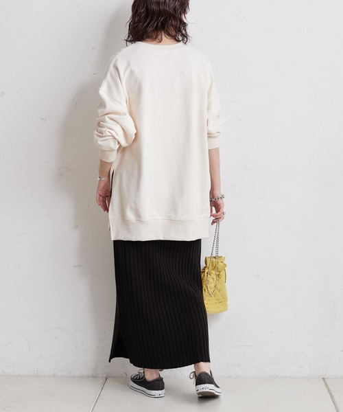 CIAOPANIC TYPY(チャオパニックティピー)の「▽ワイドリブIラインスカート(スカート・レディース・ブラック/オフホワイト/イエロー/バイオレット・ONE SIZE)」の19枚目の写真