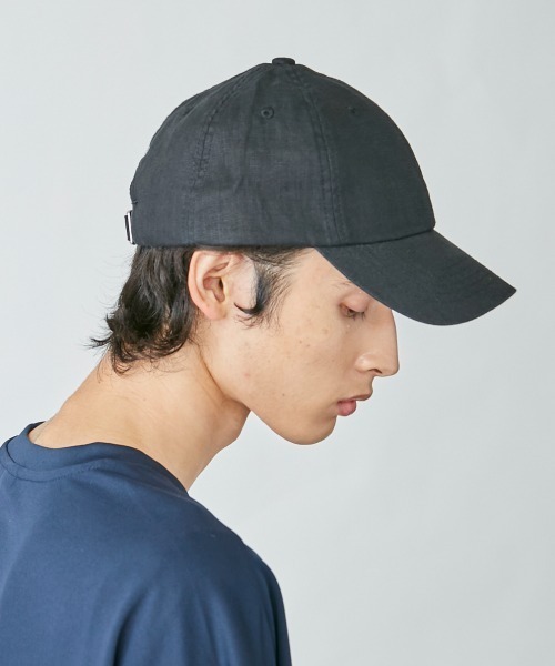 OVERRIDE(オーバーライド)の「OVERRIDE LINEN BASIC 6P CAP(キャップ・メンズ・ブラック/ベージュ/ブラウン/ブルー/グレー/グリーン・57~59cm)」の9枚目の写真