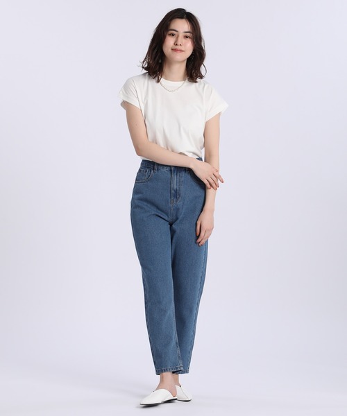 INED CLARO（イネドクラロ）の「フレンチスリーブカットトップス（Tシャツ/カットソー・レディース・オフホワイト/グリーン/サンドグレー/テラコッタ・フリー）」の12枚目の写真