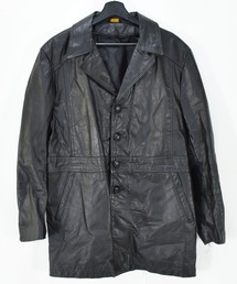 【ヴィンテージ古着】unknown レザージャケット ハーフコート