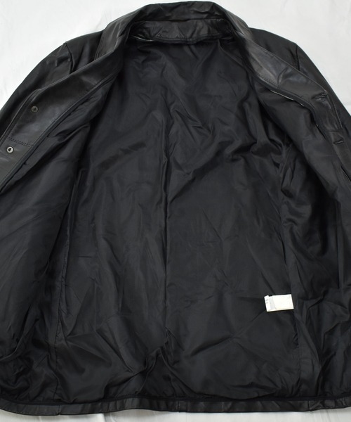 VINTAGE（ヴィンテージ）の「【ヴィンテージ古着】unknown レザージャケット ハーフコート（ブルゾン・メンズ・ブラック・42）」の4枚目の写真