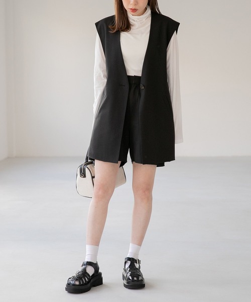 Heather（ヘザー）の「シアークシュクシュカットソー　272536（Tシャツ/カットソー・レディース・ブラック/オフホワイト/オレンジ/グリーン・FREE）」の15枚目の写真