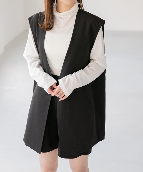 Heather（ヘザー）の「シアークシュクシュカットソー　272536（Tシャツ/カットソー・レディース・ブラック/オフホワイト/オレンジ/グリーン・FREE）」の6枚目の写真