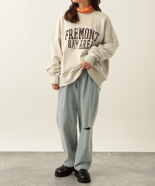 Heather（ヘザー）の「シアークシュクシュカットソー　272536（Tシャツ/カットソー・レディース・ブラック/オフホワイト/オレンジ/グリーン・FREE）」の10枚目の写真