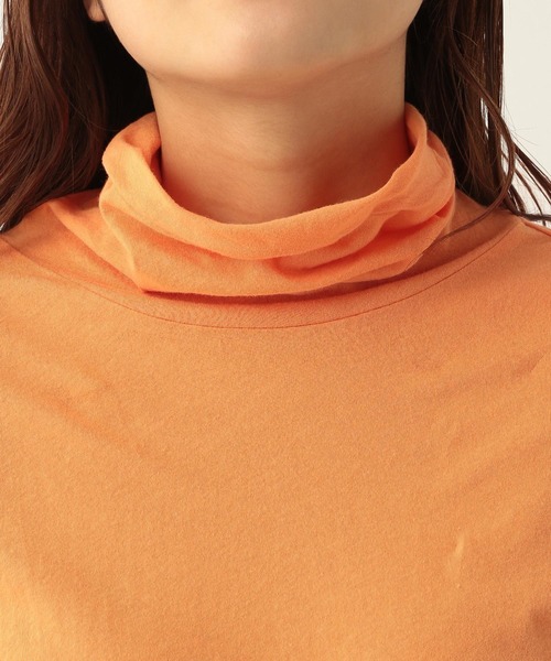 Heather（ヘザー）の「シアークシュクシュカットソー　272536（Tシャツ/カットソー・レディース・ブラック/オフホワイト/オレンジ/グリーン・FREE）」の7枚目の写真