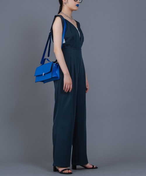 Solace（ソレイス）の「【入荷禁止】ビスチェ+タックパンツ/ 上下2点セット（サロペット/オーバーオール・レディース・チャコールグレー/ナチュラル/ブラック・FREE/MEDIUM/LARGE）」の22枚目の写真