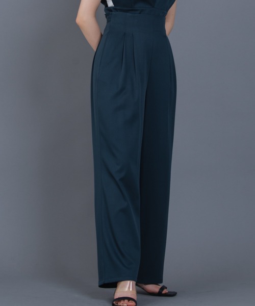 Solace（ソレイス）の「【入荷禁止】ビスチェ+タックパンツ/ 上下2点セット（サロペット/オーバーオール・レディース・チャコールグレー/ナチュラル/ブラック・FREE/MEDIUM/LARGE）」の16枚目の写真