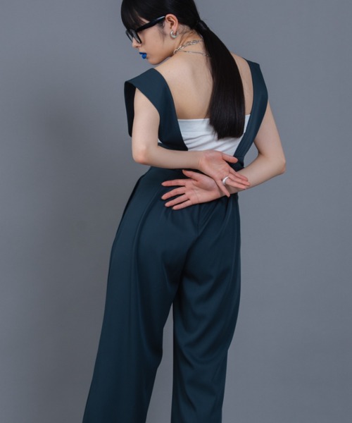 Solace（ソレイス）の「【入荷禁止】ビスチェ+タックパンツ/ 上下2点セット（サロペット/オーバーオール・レディース・チャコールグレー/ナチュラル/ブラック・FREE/MEDIUM/LARGE）」の20枚目の写真