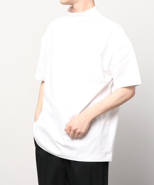my beautiful landlet(マイビューティフルランドレット)の「【my beautiful landlet】 MERCERIZATION JERSEY MOCKNECK T-SHIRT(Tシャツ/カットソー・メンズ・ホワイト/ブラック/ベージュ/グレー/グリーン・1/0)」の9枚目の写真