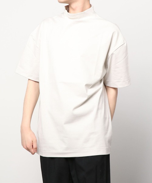 my beautiful landlet(マイビューティフルランドレット)の「【my beautiful landlet】 MERCERIZATION JERSEY MOCKNECK T-SHIRT(Tシャツ/カットソー・メンズ・ホワイト/ブラック/ベージュ/グレー/グリーン・1/0)」の21枚目の写真