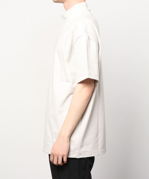 my beautiful landlet(マイビューティフルランドレット)の「【my beautiful landlet】 MERCERIZATION JERSEY MOCKNECK T-SHIRT(Tシャツ/カットソー・メンズ・ホワイト/ブラック/ベージュ/グレー/グリーン・1/0)」の19枚目の写真