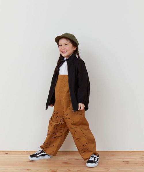 NEEDLE WORKS(ニードルワークス)の「GABA/DENIM-OVERALL(サロペット/オーバーオール・キッズ・ブラウン・150cm/130cm/140cm/120cm)」の4枚目の写真
