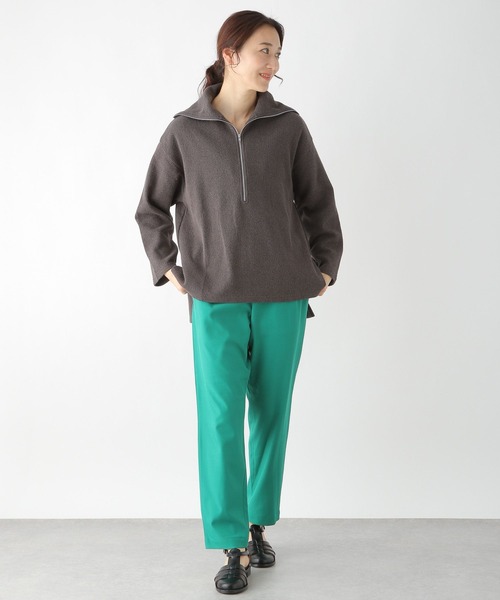 LEPSIM（レプシィム）の「ハーフZIPカットプルオーバー　271503（Tシャツ/カットソー・レディース・ブラウン/グレー/グレイッシュベージュ・FREE）」の17枚目の写真