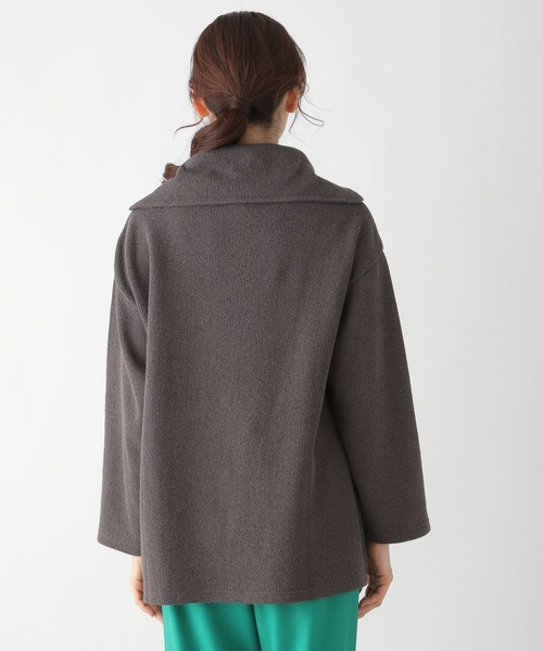 LEPSIM（レプシィム）の「ハーフZIPカットプルオーバー　271503（Tシャツ/カットソー・レディース・ブラウン/グレー/グレイッシュベージュ・FREE）」の13枚目の写真