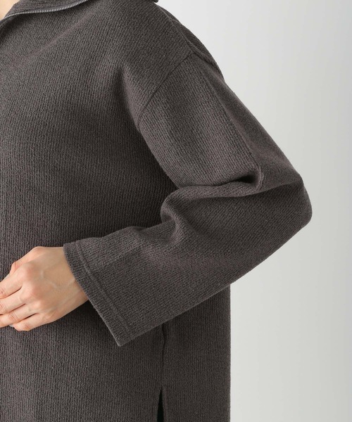 LEPSIM（レプシィム）の「ハーフZIPカットプルオーバー　271503（Tシャツ/カットソー・レディース・ブラウン/グレー/グレイッシュベージュ・FREE）」の6枚目の写真