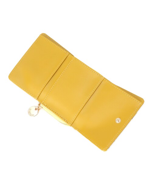 DRESKIP（ドレスキップ）の「◆スタッズポイント三つ折り財布（財布・レディース・グレー/ブラック/イエロー系/ピンク系5・00）」の8枚目の写真