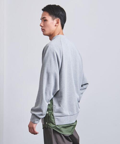 EN ROUTE(アンルート)の「<EN ROUTE(アンルート)> スウェット x シャツ レイヤード プルオーバー(Tシャツ/カットソー・メンズ・グレー/ブラック・2/3/1)」の4枚目の写真