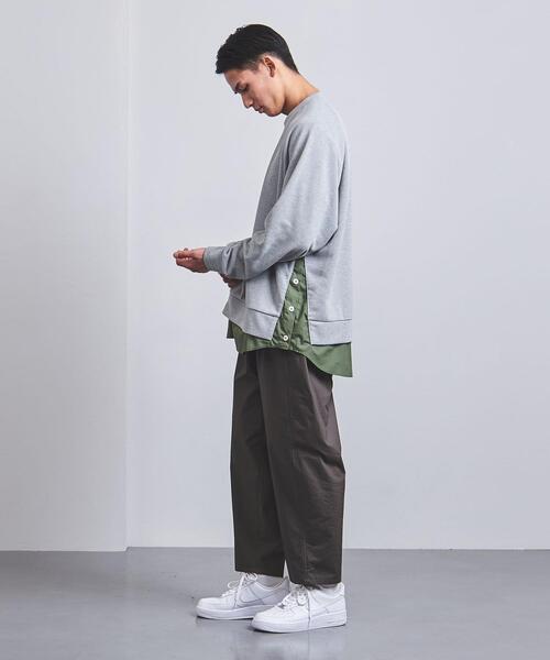 EN ROUTE(アンルート)の「<EN ROUTE(アンルート)> スウェット x シャツ レイヤード プルオーバー(Tシャツ/カットソー・メンズ・グレー/ブラック・2/3/1)」の7枚目の写真