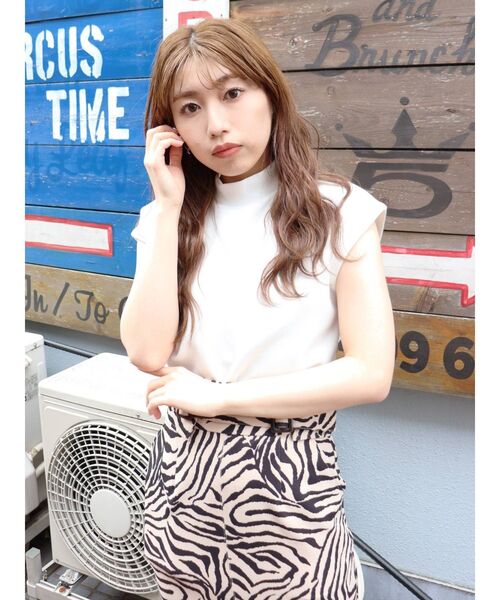 MURUA(ムルーア)の「スタンドネックフレンチスリーブトップス(Tシャツ/カットソー・レディース・ホワイト/ブラック/モカ・FREE)」の16枚目の写真