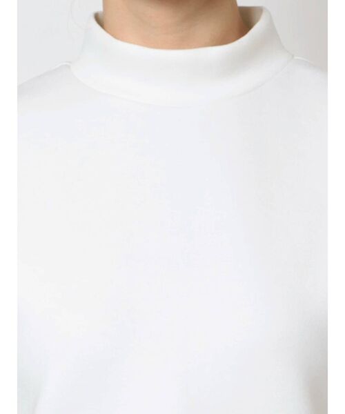 MURUA(ムルーア)の「スタンドネックフレンチスリーブトップス(Tシャツ/カットソー・レディース・ホワイト/ブラック/モカ・FREE)」の9枚目の写真