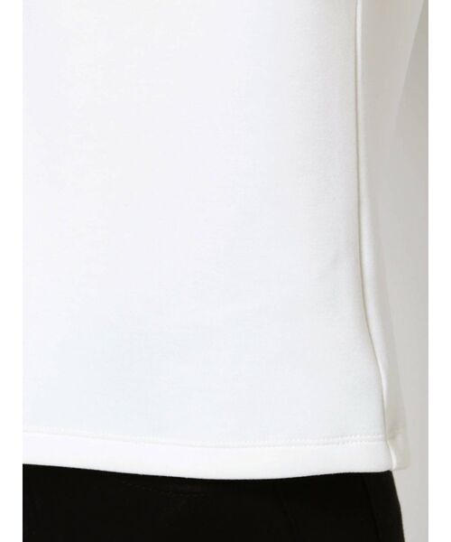 MURUA(ムルーア)の「スタンドネックフレンチスリーブトップス(Tシャツ/カットソー・レディース・ホワイト/ブラック/モカ・FREE)」の7枚目の写真