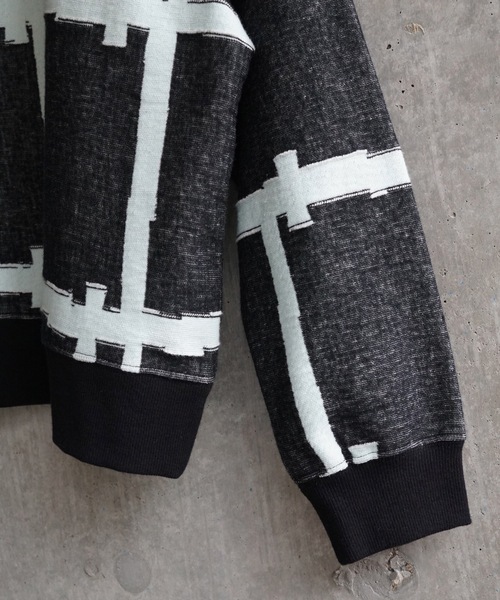 sneeuw（スニュウ）の「ビルディングJQプルオーバー（スウェット・レディース・ブラック/ベージュ・1/3）」の7枚目の写真