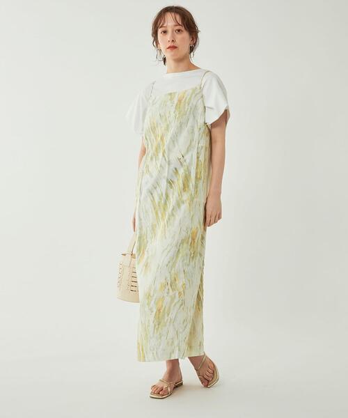 green label relaxing(グリーンレーベルリラクシング)の「プリント キャミ ワンピース(ワンピース・レディース・その他1・FREE)」の11枚目の写真