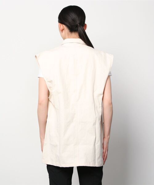 Yarmo（ヤーモ）の「YARMO:OVERSIZED SLEEVELESS W J（ベスト・レディース・ナチュラル・ONE SIZE）」の2枚目の写真