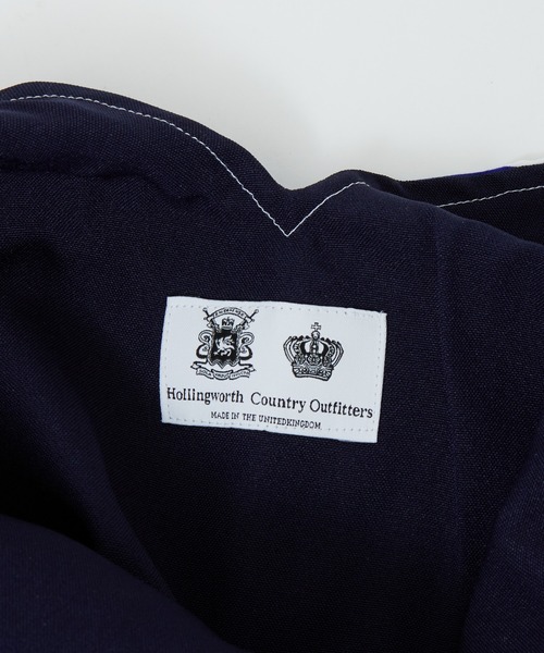 HOLLINGWORTH COUNTRY OUTFITTERS(ホリングワース カントリーアウトフィッターズ)の「【Country Outfitters】 ストライプトート(トートバッグ・レディース・ブラック/ネイビー・フリー)」の18枚目の写真