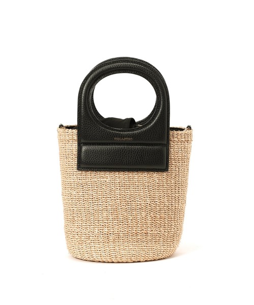 ヴィオラドーロ　アバカレザーコンビバッグ La TOTALITE バッグ ハンドバッグ 「VIOLAd'ORO/ヴィオラドーロ