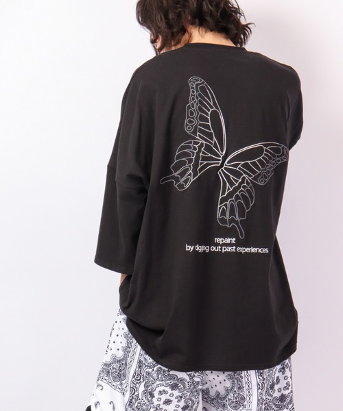 RE730(アールイーセブンサーティー)の「RE730 モンスタービッグシルエット半袖Tシャツ(Tシャツ/カットソー・メンズ・ホワイト/ブラック/ベージュ/ピンク/ブラック系その他3/ブルー系その他3/ホワイト系その他2/グリーン系その他2/グリーン系その他3/ホワイト系その他3/ブルー系その他2/ブラック系その他2/ホワイト系その他/ホワイト系その他4/ブラック系その他4/ブルー系その他4/ブラック系その他/ピンク系その他・M/L)」の8枚目の写真