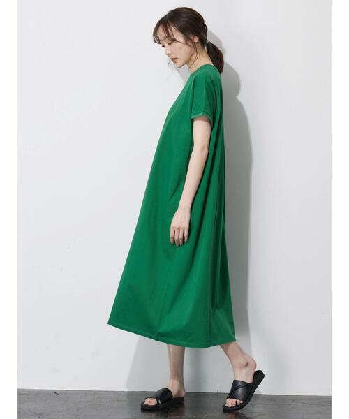 NON TOKYO グリーン ワンピース NON TOKYO 「NON TOKYO」 ノースリーブワンピース FREE グリーン