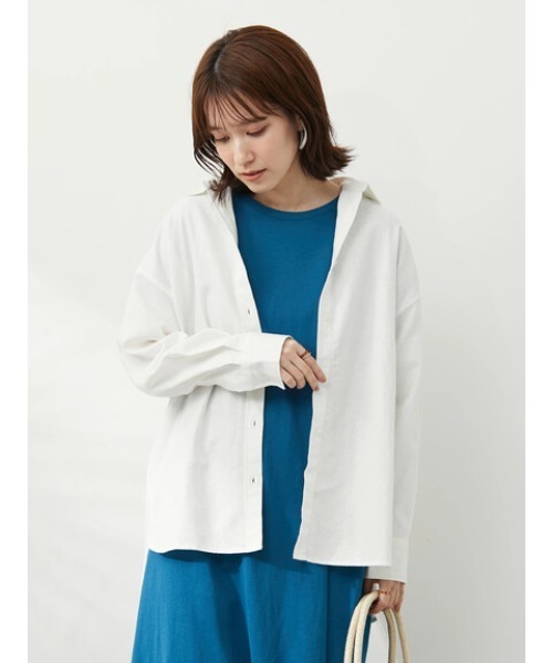 Green　Parks（グリーンパークス）の「汗染み防止 フレンチスリーブワンピース（ワンピース・レディース・グレー/ブルー/グリーン・FREE）」の12枚目の写真