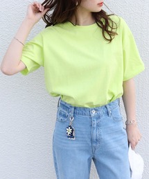 HONEYSUCKLE ROSE | 【HONEYSUCKLE ROSE】カラースリットビッグＴシャツ(Tシャツ/カットソー)