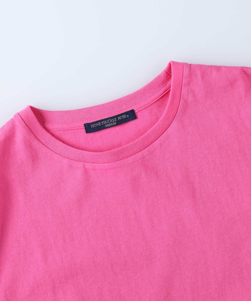 HONEYSUCKLE ROSE（ハニーサックルローズ）の「【HONEYSUCKLE ROSE】カラースリットビッグＴシャツ（Tシャツ/カットソー・レディース・パープル/ピンク/ライム・S/M/L）」の20枚目の写真