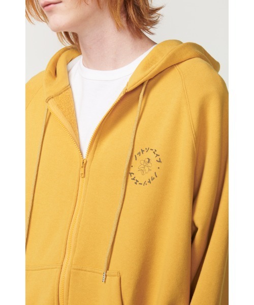 Not So Ape（ノットソーエイプ）の「ZIP-UP HOODIE（パーカー・メンズ・マスタード/グリーン/ブラック・MEDIUM/X-LARGE/LARGE）」の10枚目の写真