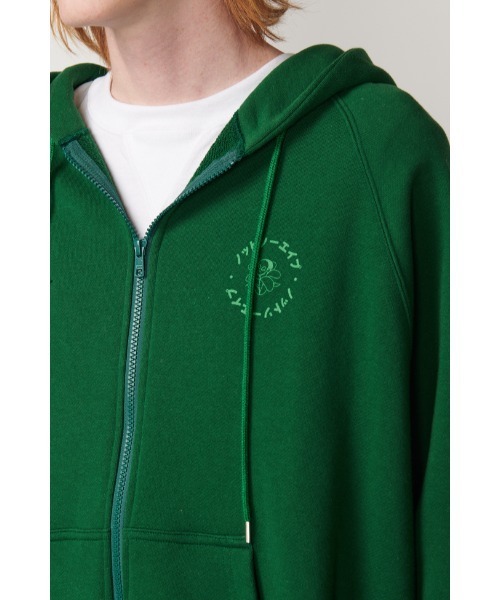 Not So Ape（ノットソーエイプ）の「ZIP-UP HOODIE（パーカー・メンズ・マスタード/グリーン/ブラック・MEDIUM/X-LARGE/LARGE）」の5枚目の写真