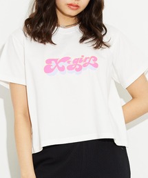 X-girl | CANDY LOGO S/S CROPPED TEE/クロップド丈/ブランドロゴ コンパクトTシャツ/ロゴTシャツ(Tシャツ/カットソー)