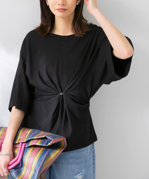 KBF（ケイビーエフ）の「2WAYクルーTシャツ（Tシャツ/カットソー・レディース・ホワイト/ブラック/ブルー・ONE）」の22枚目の写真