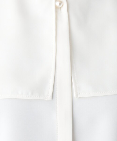 index（インデックス）の「◆セーラーカラーパールボタンブラウス【WEB限定サイズ】（シャツ/ブラウス・レディース・ブルー/ブラック/ホワイト系・42/38/40/36）」の10枚目の写真