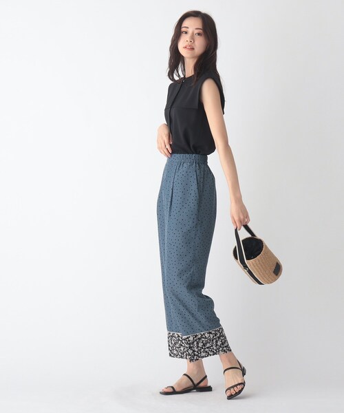 index（インデックス）の「◆セーラーカラーパールボタンブラウス【WEB限定サイズ】（シャツ/ブラウス・レディース・ブルー/ブラック/ホワイト系・42/38/40/36）」の16枚目の写真