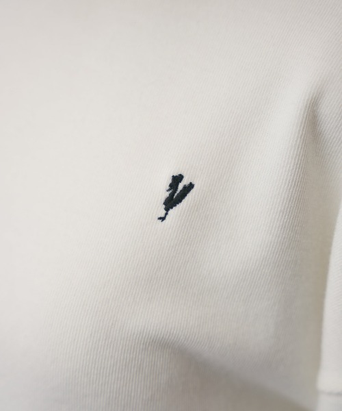 MIRO AMURETTE(ミロアミュレット)の「niwatori embroidery long tops/ニワトリ刺繍ロングトップス(その他トップス・レディース・ホワイト/ネイビー・FREE)」の6枚目の写真