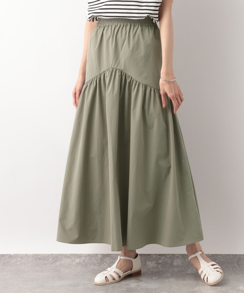 GLOBAL WORK(グローバルワーク)の「ラウンドティアードスカート/297651(スカート・レディース・ブラック/カーキ/アイボリー・FREE)」の3枚目の写真