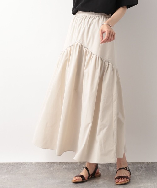 GLOBAL WORK(グローバルワーク)の「ラウンドティアードスカート/297651(スカート・レディース・ブラック/カーキ/アイボリー・FREE)」の10枚目の写真