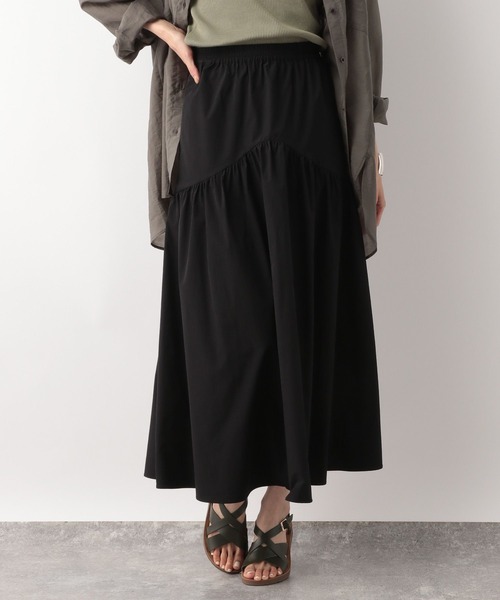 GLOBAL WORK(グローバルワーク)の「ラウンドティアードスカート/297651(スカート・レディース・ブラック/カーキ/アイボリー・FREE)」の16枚目の写真