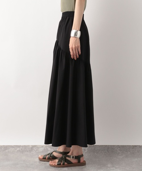 GLOBAL WORK(グローバルワーク)の「ラウンドティアードスカート/297651(スカート・レディース・ブラック/カーキ/アイボリー・FREE)」の22枚目の写真