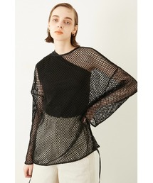LA PEAU DE GEM | 【LA PEAU DE GEM】メッシュプルオーバー(Tシャツ/カットソー)