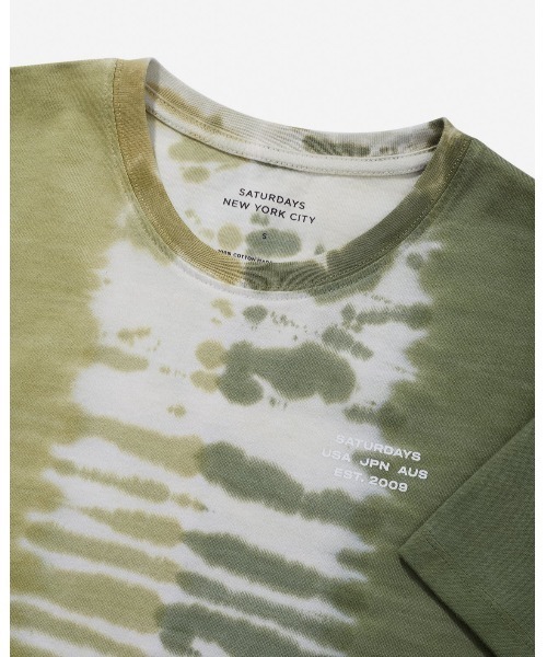 Saturdays NYC(サタデーズ ニューヨークシティ )の「Ineternational Watercolor Standard SS Tee(Tシャツ/カットソー・レディース・ネイビー/ミント・L/M/S/X-SMALL)」の7枚目の写真